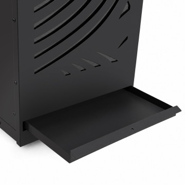 Réservoir à granules et pellets noir à motifs 55kg