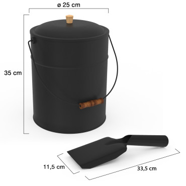 Seau à cendres 15kg