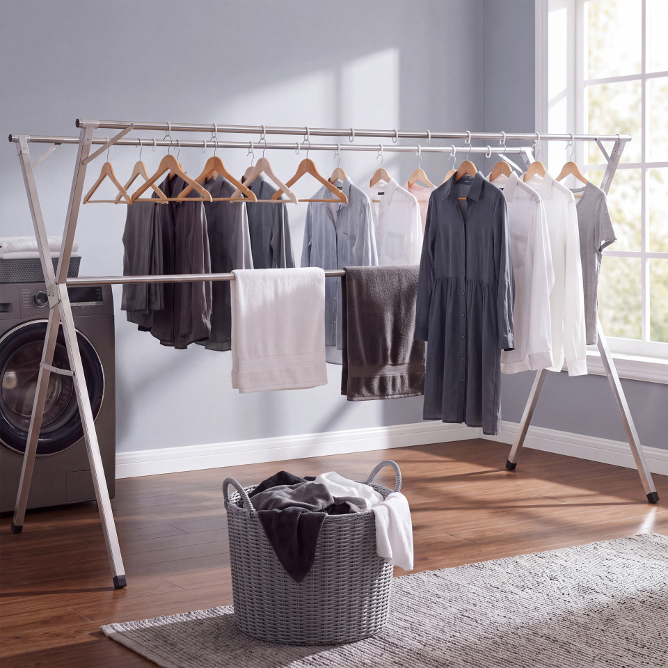 Etendoir à linge XXL pliable et extensible