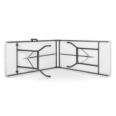 Table pliante d'appoint blanche 180cm