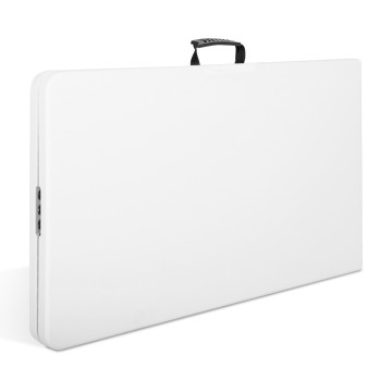 Table pliante d'appoint blanche 180cm
