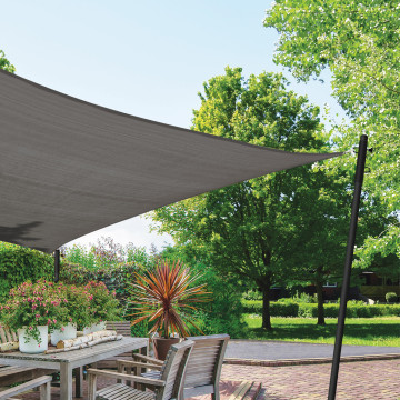 Poteaux ajustables pour voile d'ombrage - Lot de 2
