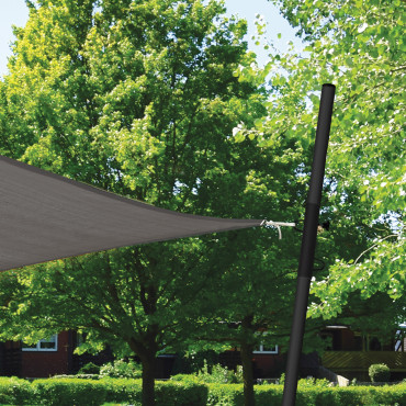 Poteaux ajustables pour voile d'ombrage - Lot de 2
