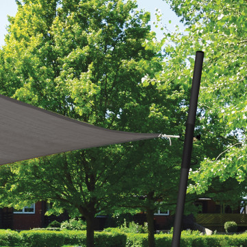 Poteaux ajustables pour voile d'ombrage - Lot de 2