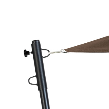 Poteaux ajustables pour voile d'ombrage - Lot de 2