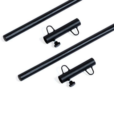 Poteaux ajustables pour voile d'ombrage - Lot de 2