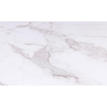 Tables basses gigognes Glam effet marbre blanc pieds dorés - lot de 3