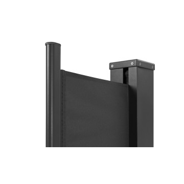 Paravent rétractable occultant 400x180cm gris anthracite