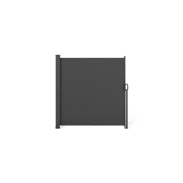 Paravent rétractable occultant 400x180cm gris anthracite