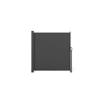 Paravent rétractable occultant 400x180cm gris anthracite