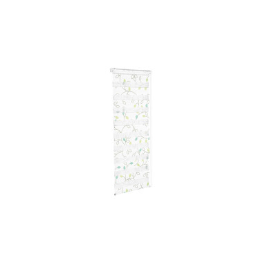 Store enrouleur Zebra 50x150cm fleurs vertes