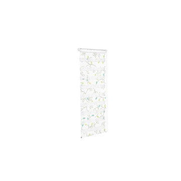 Store enrouleur Zebra 50x150cm fleurs vertes