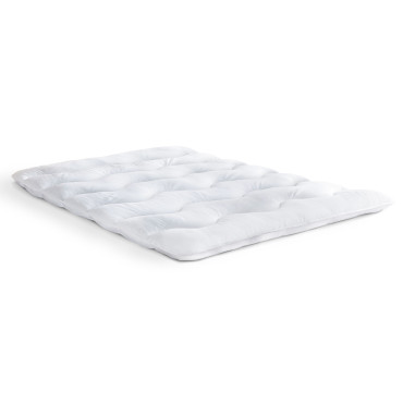 Surmatelas 1000GSM plumes d'oie anti acariens 80x200cm