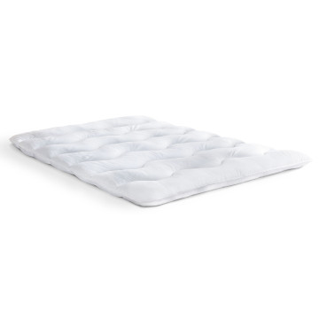 Surmatelas 1000GSM plumes d'oie anti acariens 80x200cm