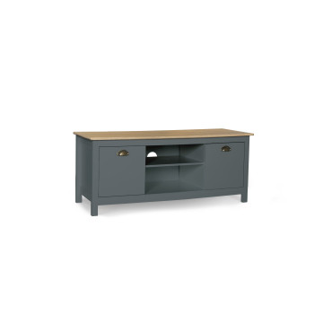 Meuble TV Ninon bois et gris L113cm