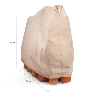 Housses d'hivernage pour plantes 200x240cm  - lot de 2