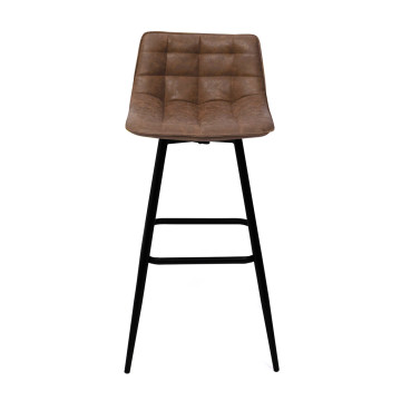 Tabourets de bar Irina simili marron - lot de 4