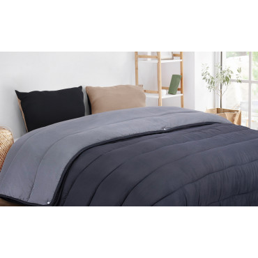 Couette thermorégulatrice 500GSM grise - 220x240cm