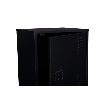 Tables de chevet Storen en métal noir - lot de 2