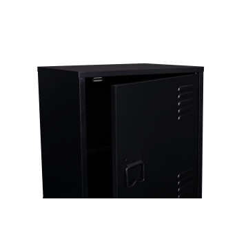 Tables de chevet Storen en métal noir - lot de 2
