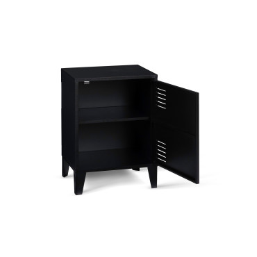 Tables de chevet Storen en métal noir - lot de 2