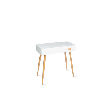 Coiffeuse-bureau 2 en 1 Serena avec miroir rabattable