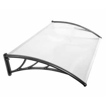 Marquise de porte transparente 80x120cm