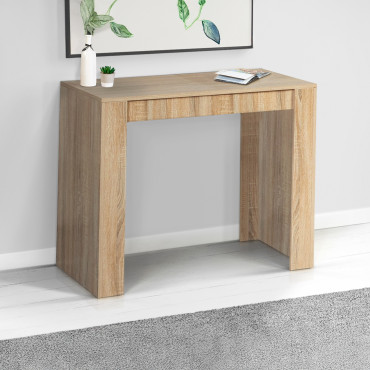 Console-table à manger extensible Nora bois 140cm