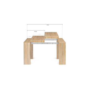 Console-table à manger extensible Nora bois 140cm