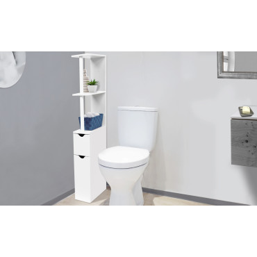Colonne salle de bain blanche 118cm
