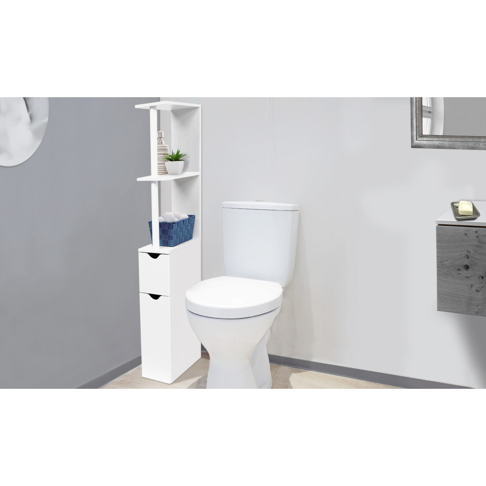 Colonne salle de bain blanche 118cm