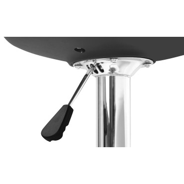 Tabourets de bar Karl noirs pied métal réglable - lot de 2