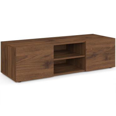 Meuble TV Kléa effet noyer 113cm
