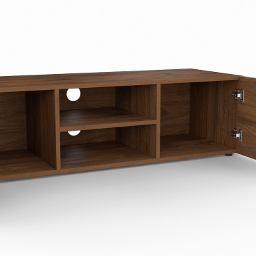 Meuble TV Kléa effet noyer 113cm
