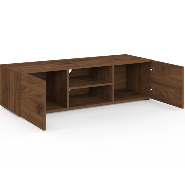Meuble TV Kléa effet noyer 113cm