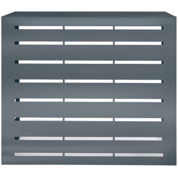 Cache clim extérieur en métal gris