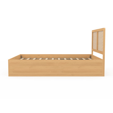 Lit coffre Eva 140x190cm cannage