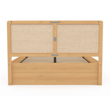 Lit coffre Eva 140x190cm cannage
