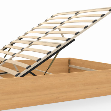 Lit coffre Eva 140x190cm cannage