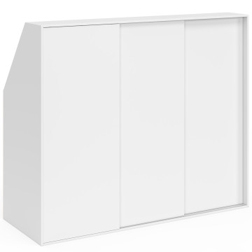 Armoire sous pente Tom 3 portes coulissantes blanches