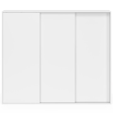 Armoire sous pente Tom 3 portes coulissantes blanches