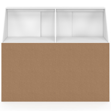 Armoire sous pente Tom 3 portes coulissantes blanches