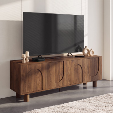 Meuble TV Arlo effet noyer 140cm
