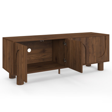 Meuble TV Arlo effet noyer 140cm