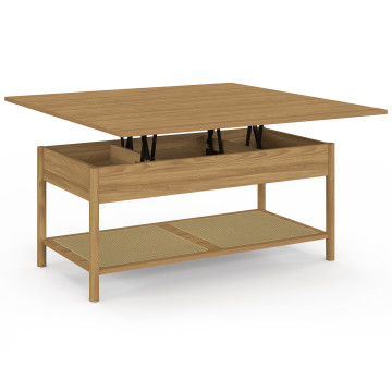 Table basse relevable dépliante Erin cannage