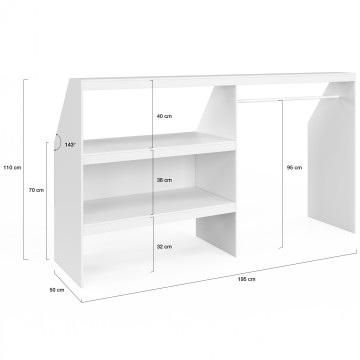 Etagère de rangement sous pente Tom XXL
