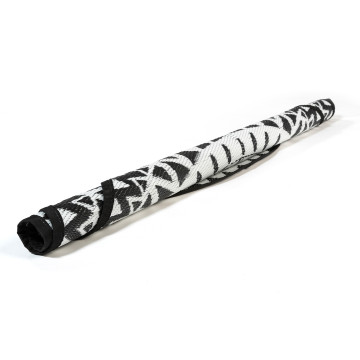 Tapis extérieur Maori Ø150cm noir