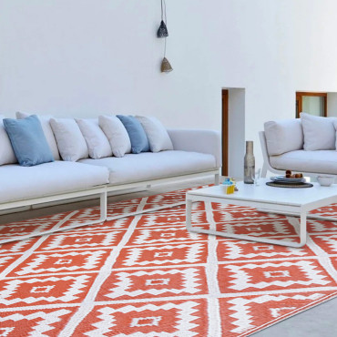 Tapis extérieur Vahiné 270x370cm terracotta