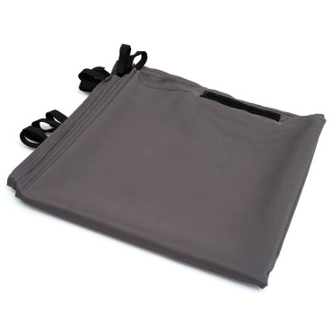 Rideau universel pour pergola gris avec tringle 3m