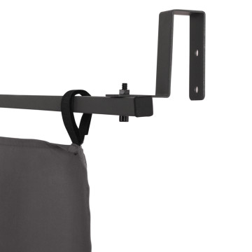 Rideau universel pour pergola gris avec tringle 3m